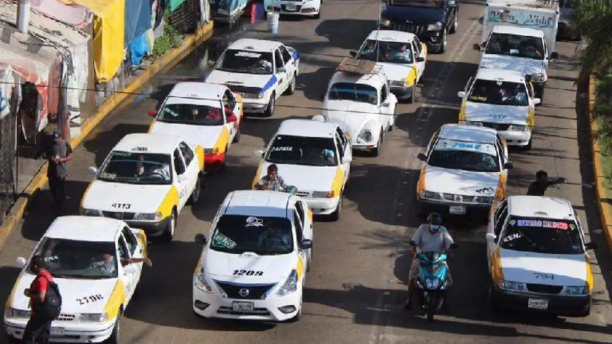 Taxis Acapulco pasaje transporte público